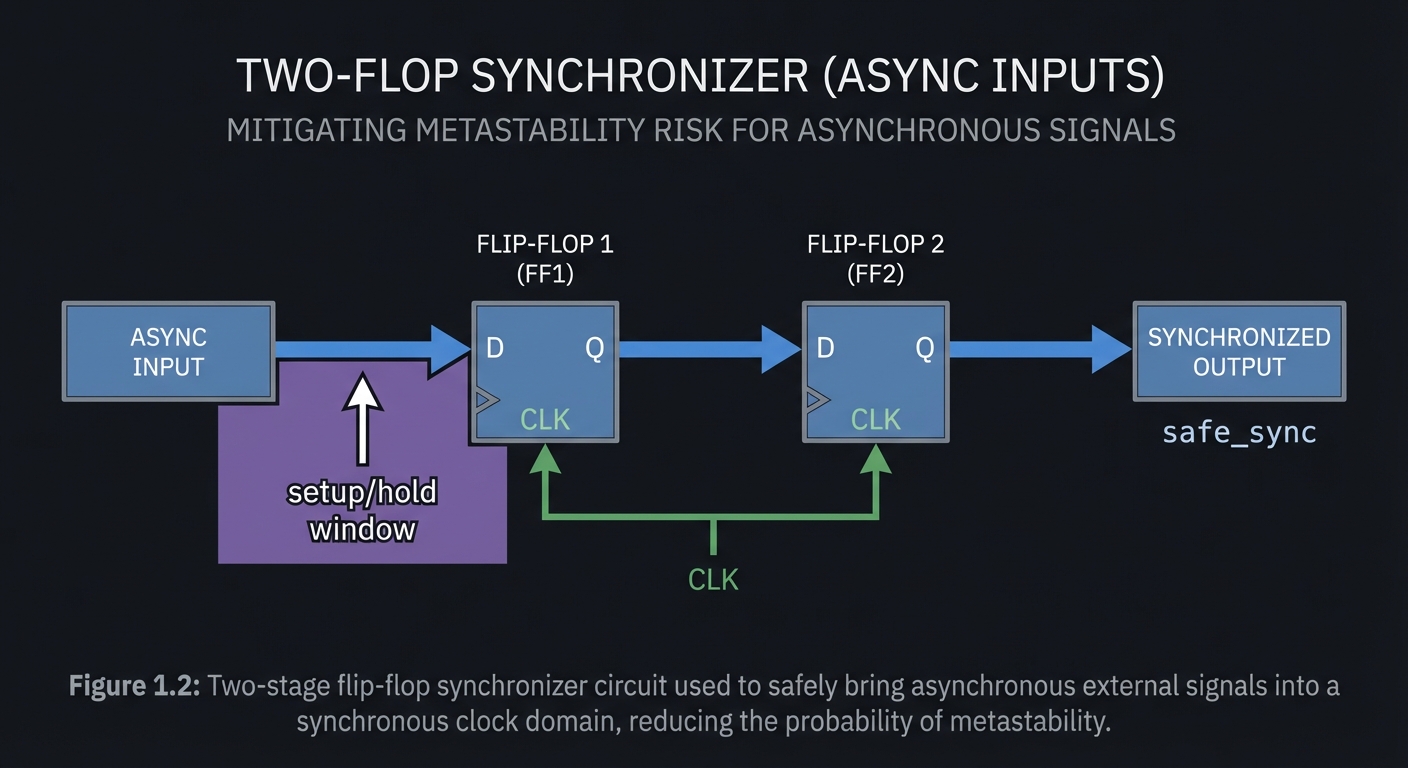 Clock domain synchronizer