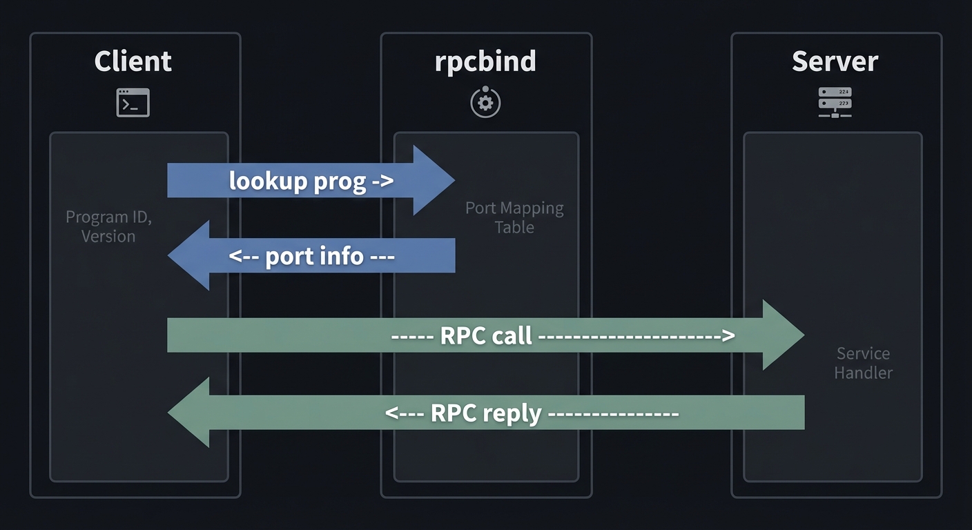 RPC bind lookup flow