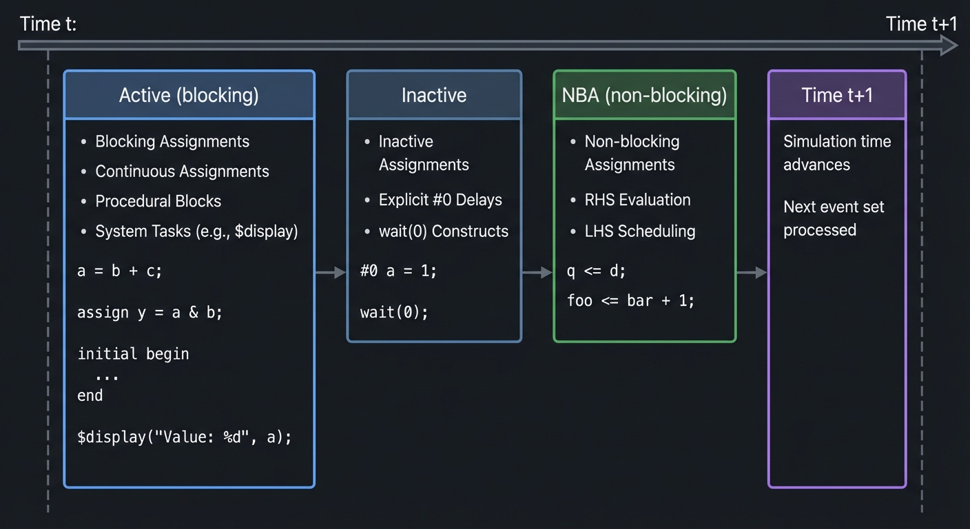 Simulation time regions