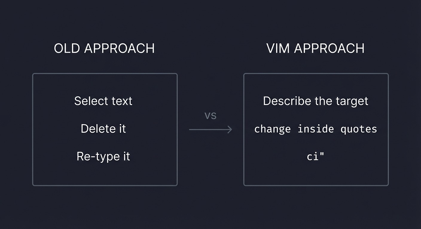 Old vs Vim approach
