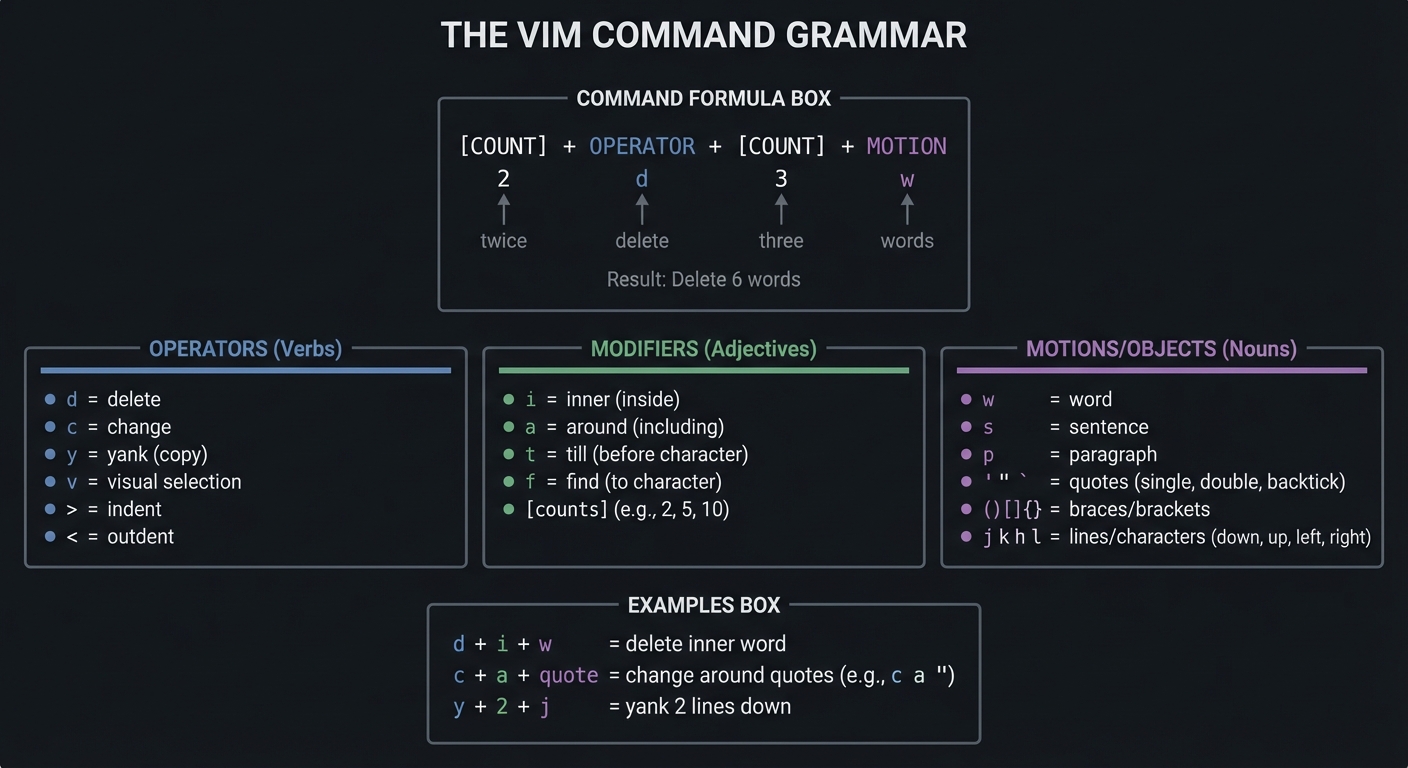 Vim Command Grammar