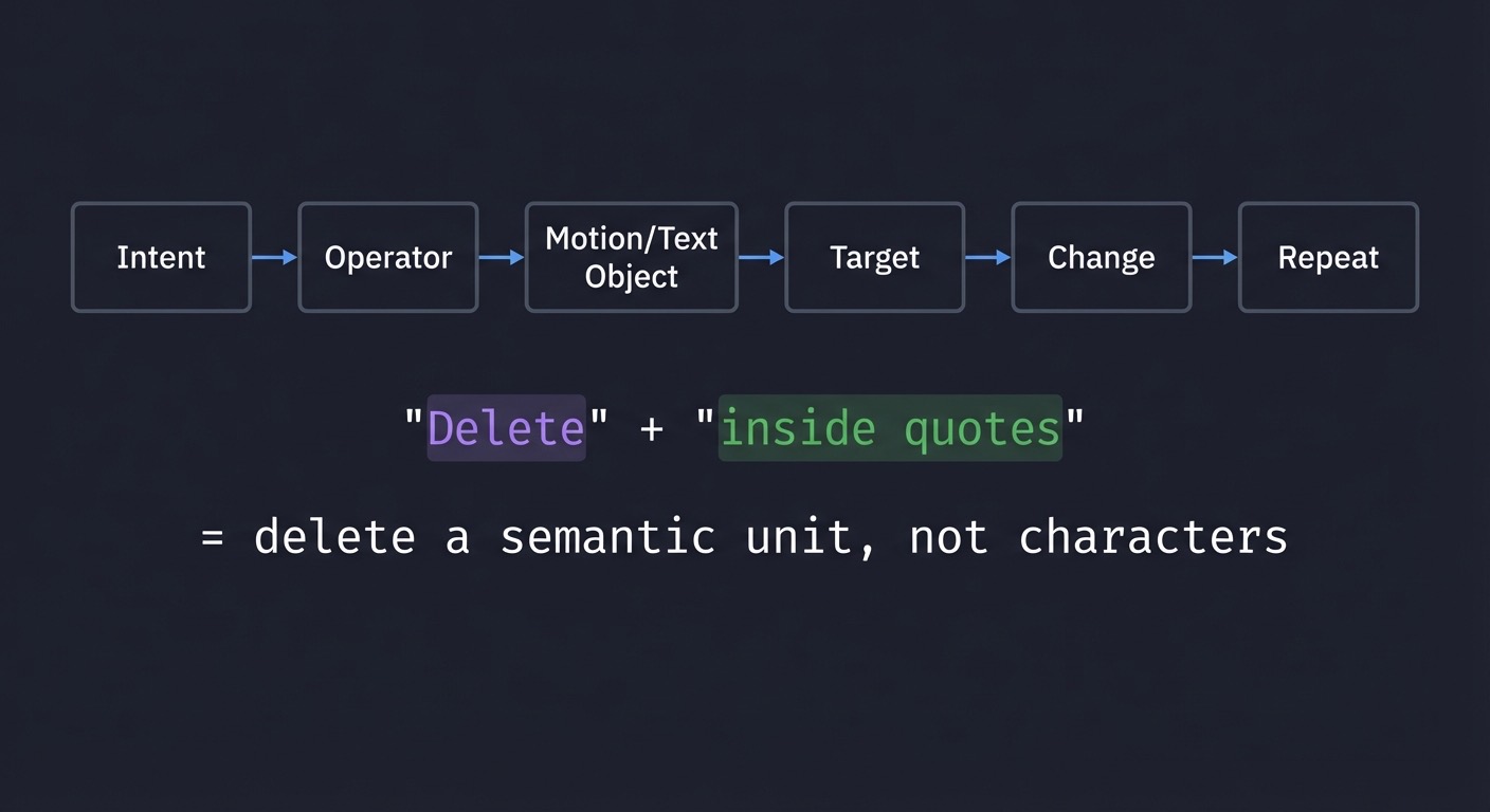 Vim intent to repeat flow