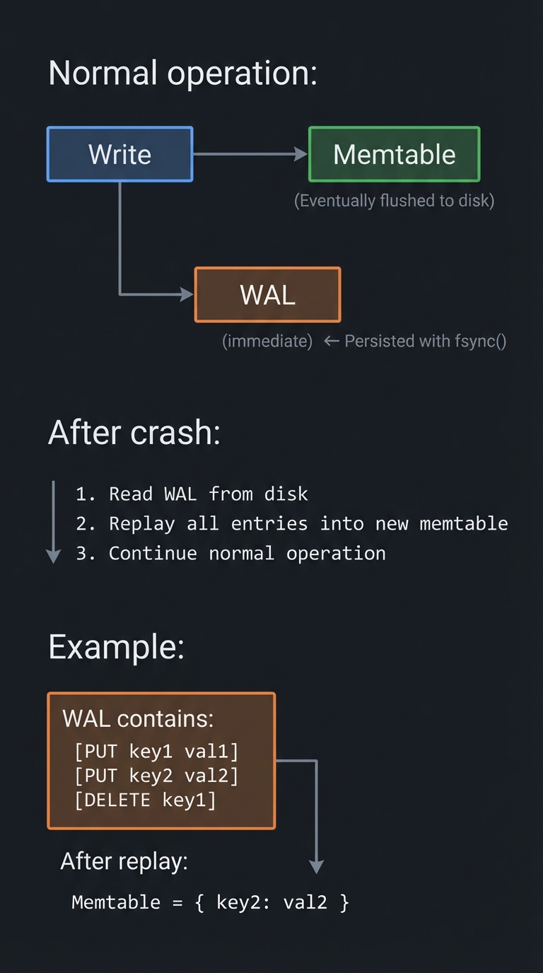 Write-Ahead Logging Crash Recovery Flow