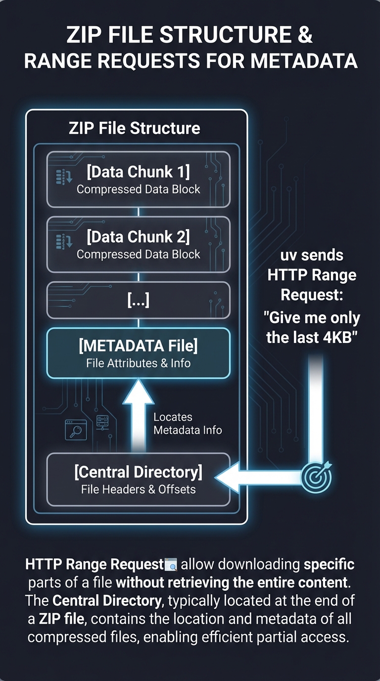 ZIP Metadata Range Requests